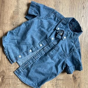 12-18m Janie & Jack Boys Chambray S/S button up